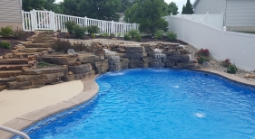 Rock Waterfall and Deck Jets