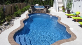 Cancun-Caribbean-Viking-fiberglass-fire-bowl-sheer-decent-hot-tub-spa-stamped-concrete