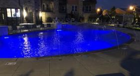 Freeform Pool at Night