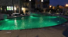 Freeform Pool at Night